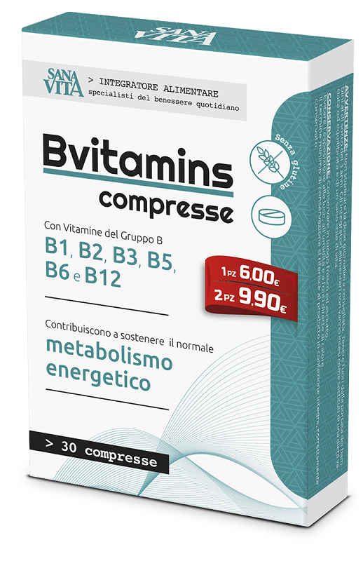 SANAVITA BVITAMINS 30 COMPRESSE - goldeneffe.it