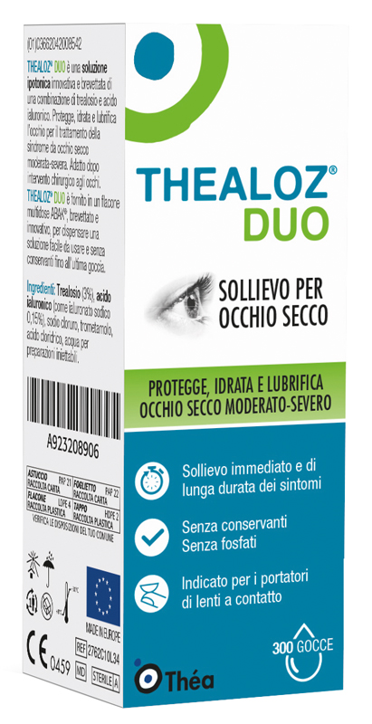 THEALOZ DUO SOLUZIONE OCULARE FLACONE 10 ML - goldeneffe.it
