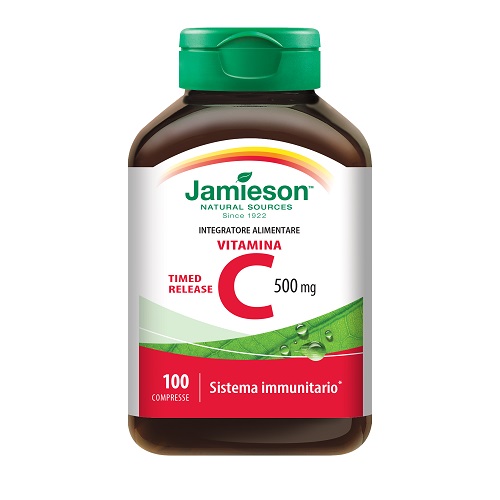 VITAMINA C 500 TIMED RELEASE GUSTO ARANCIA 100 COMPRESSE - goldeneffe.it