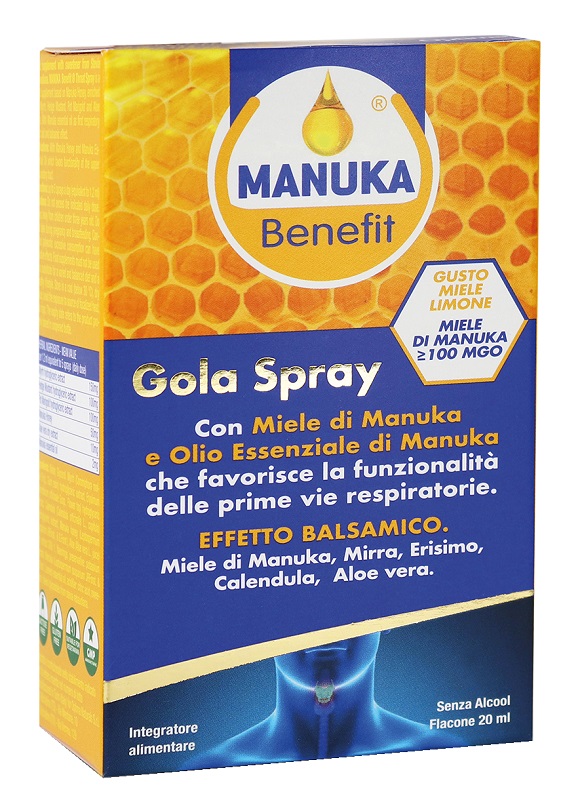 MANUKA BENEFIT GOLA SPRAY 20 ML - goldeneffe.it