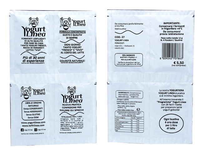 YOGURT LINEA FERMENTI LIOFILIZZATI 4 BUSTINE DA 6,5 G - goldeneffe.it