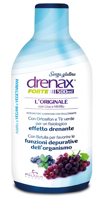DRENAX FORTE L'ORIGINALE CON UVA E MIRTILLO 500 ML - goldeneffe.it