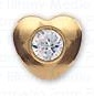 INVERNESS ORECCHINI CUORE CRYSTAL PLACCATI ORO R25C1 - goldeneffe.it
