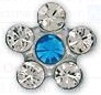 INVERNESS ORECCHINI FIORE CRYSAL/ZAFFIRI GAMBO TITANIO R119ST - goldeneffe.it