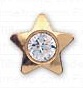 INVERNESS ORECCHINI STELLA CRYSTAL PLACCATI ORO R24C1 - goldeneffe.it