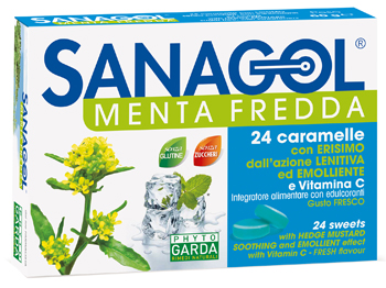 SANAGOL MENTA FREDDA 24 CARAMELLE - goldeneffe.it
