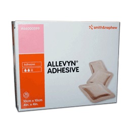 MEDICAZIONE ALLEVYN ADHESIVE 10 CM X 10 CM 10 PEZZI - goldeneffe.it