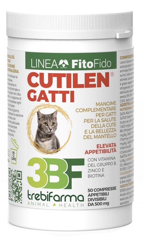 CUTILEN GATTI 50 COMPRESSE BARATTOLO 25 G - goldeneffe.it