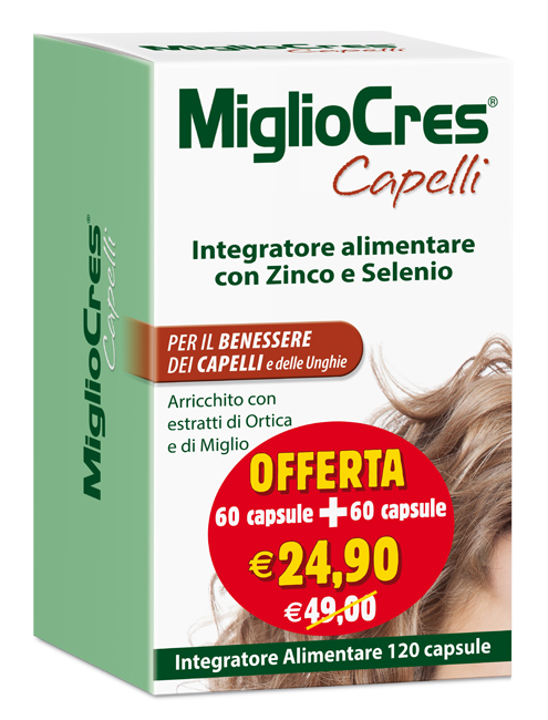 MIGLIOCRES 60+60 CAPSULE 60 G PROMOZIONE - goldeneffe.it