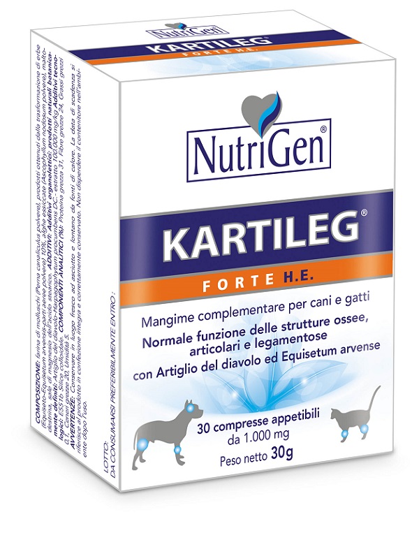 KARTILEG FORTE HE 60 COMPRESSE APPETIBILI NUTRIGEN - goldeneffe.it