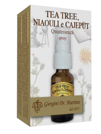 TEA TREE NIAOULI E CAJEPUT QUINTESSENZA SPRAY 15 ML - goldeneffe.it