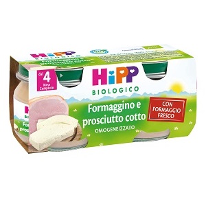 HIPP BIO OMOGENEIZZATO FORMAGGINO PROSCIUTTO 2X80 G - goldeneffe.it