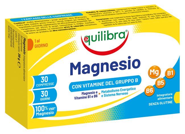 MAGNESIO CON VITAMINE GRUPPO B 30 COMPRESSE - goldeneffe.it