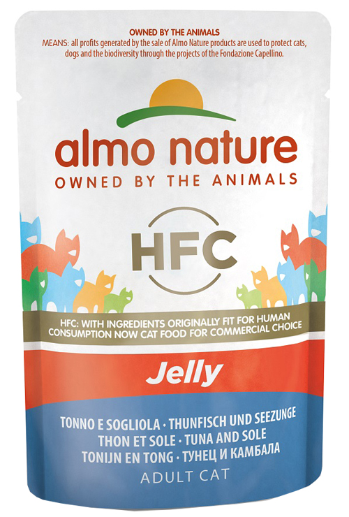 ALMO NATURE CLASSIC JELLY TONNO/SOGLIOLA 55G - goldeneffe.it