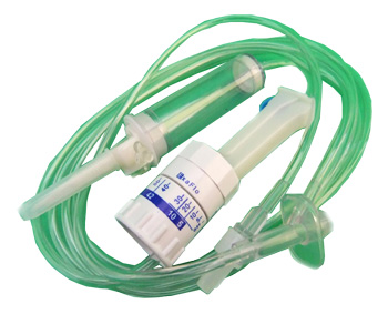 DEFLUSSORE CON REGOLATORE DI FLUSSO A GRAVITA' CON PERFORATORE 5/250ML - goldeneffe.it