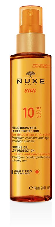 NUXE SUN OLIO SOLARE VISO E CORPO SPF10 150 ML - goldeneffe.it