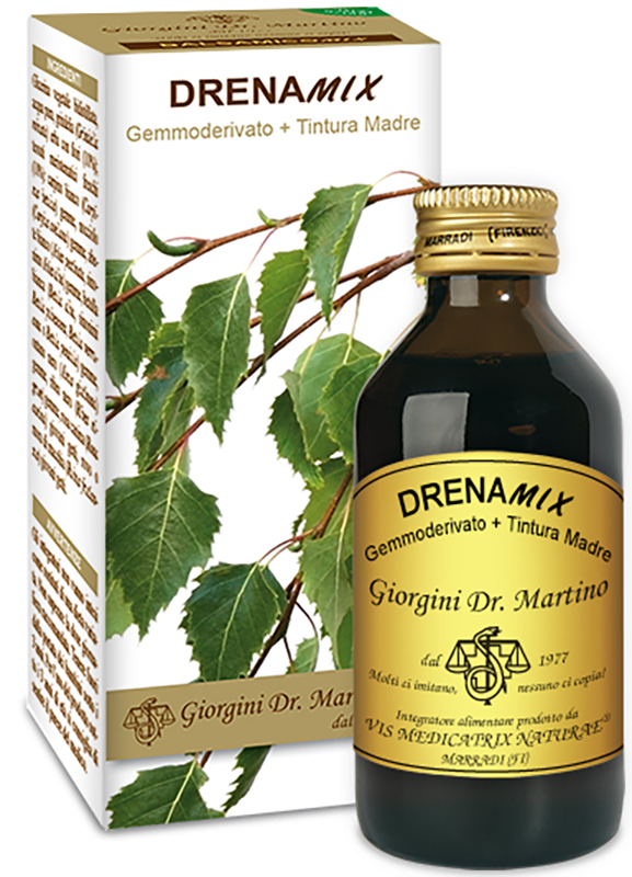 DRENAMIX GEMMODERIVATO + TINTURA MADRE SENZA ALCOOL 100 ML - goldeneffe.it