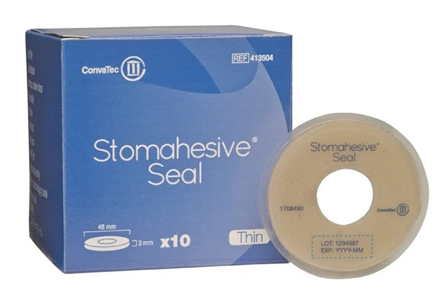 ANELLO STOMIA STOMAHESIVE SEAL FORO APERTURA 18MM DIAMETRO 48MM 10 PEZZI - goldeneffe.it