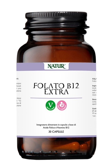 FOLATO B12 EXTRA 30 CAPSULE - goldeneffe.it