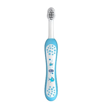CHICCO SPAZZOLINO PRIMI DENTI DA LATTE AZZURRO 6-36 MESI - goldeneffe.it