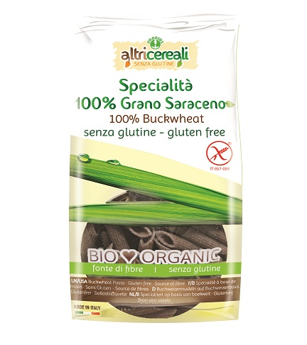ALTRICEREALI PENNE DI GRANO SARACENO BIO 250 G - goldeneffe.it