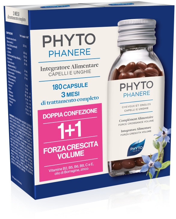PHYTO PARIS PHYTOPHANERE INTEGRATORE ALIMENTARE CAPELLI/UNGHIE 90+90 CAPSULE - goldeneffe.it
