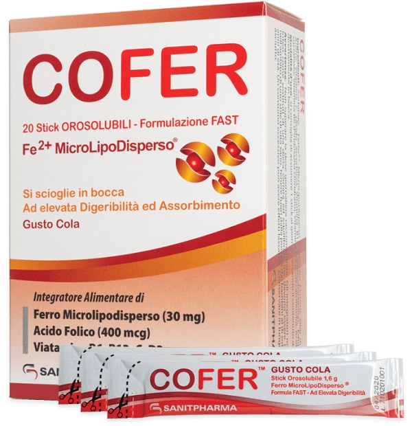 COFER 20 STICK OROSOLUBILI DA 1,6 G GUSTO COLA - goldeneffe.it
