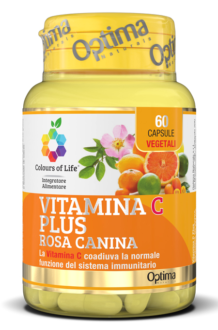 COLOURS OF LIFE VITAMINA C PLUS ROSA CANINA 60 CAPSULE VEGETALI 724 MG - goldeneffe.it