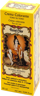 HENNE NUANCE BIONDO DORATO CREMA HENNE COLOR CREMA COLORANTE PRONTA ALL'USO - goldeneffe.it