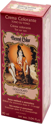 HENNE NUANCE CIOCCOLATO CREMA HENNE COLOR CREMA COLORANTE PRONTA ALL'USO - goldeneffe.it