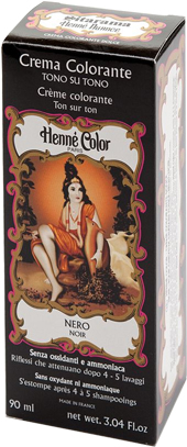 HENNE NUANCE NERO CREMA HENNE COLOR CREMA COLORANTE PRONTA ALL'USO - goldeneffe.it