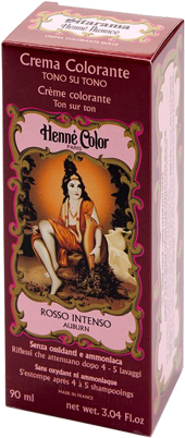 HENNE NUANCE AUBURN ROSSO INTENSO CREMA HENNE COLOR CREMA COLORANTE PRONTA ALL'USO - goldeneffe.it