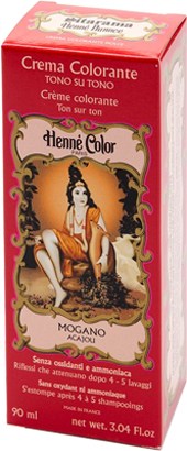 HENNE NUANCE ACAJOU ROSSO MOGANO CREMA HENNE COLOR CREMA COLORANTE PRONTA ALL'USO - goldeneffe.it