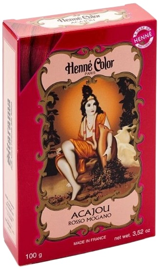 POLVERE HENNE ACAJOU ROSSO MOGANO HENNE COLOR POLVERE VEGETALE COLORANTE RIFLESSANTE 100 G - goldeneffe.it