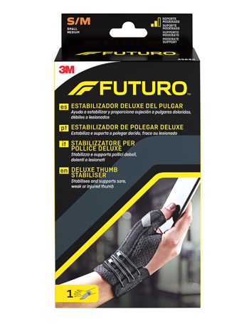 STABILIZZATORE PER POLLICE FUTURO NERO SMALL/MEDIUM 1 PEZZO - goldeneffe.it