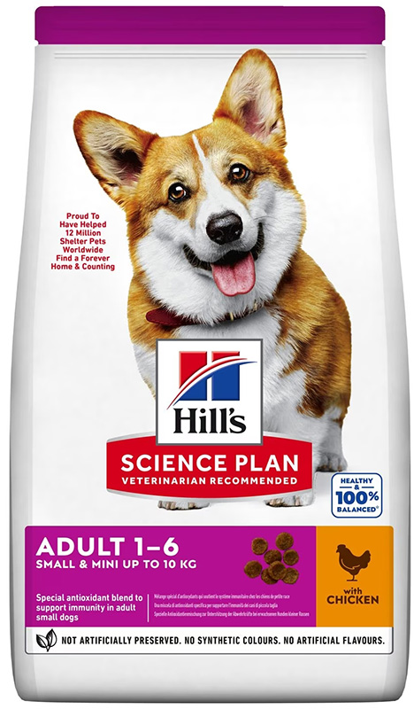 SCIENCE PLAN CANINE ADULT SMALL&MINI CHICKEN 1,5 KG - goldeneffe.it