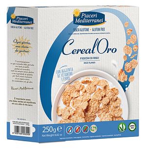PIACERI MEDITERRANEI CEREALORO FIOCCHI DI RISO 250 G - goldeneffe.it