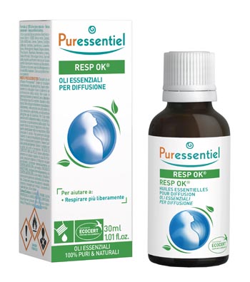 MISCELA RESP OK OLI ESSENZIALI PER DIFFUSIONE 30 ML PURESSENTIEL ECOCERT - goldeneffe.it
