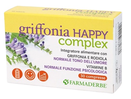 GRIFFONIA HAPPY COMPLEX 30 COMPRESSE - goldeneffe.it