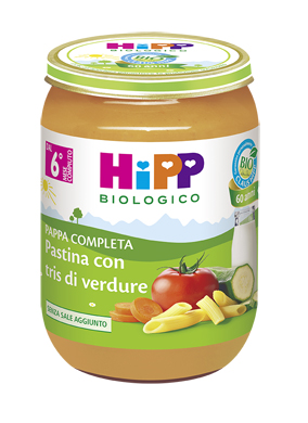 HIPP BIO HIPP BIO PAPPA PRONTA PAST TRIS DI VERDURE 190 G - goldeneffe.it
