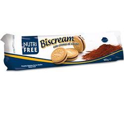 NUTRIFREE BISCREAM CON CREMA AL CACAO 125 G - goldeneffe.it
