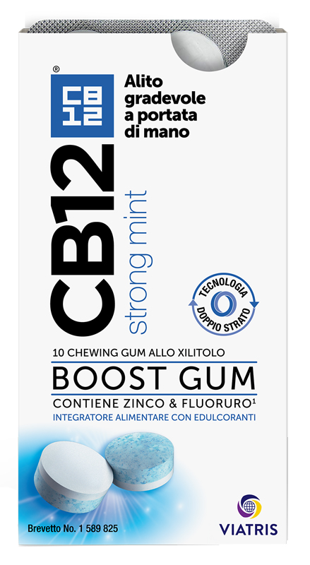 CB12 BOOST 10 CHEWING-GUM ZINCO E FLUORURO NEW FORMULATION - goldeneffe.it