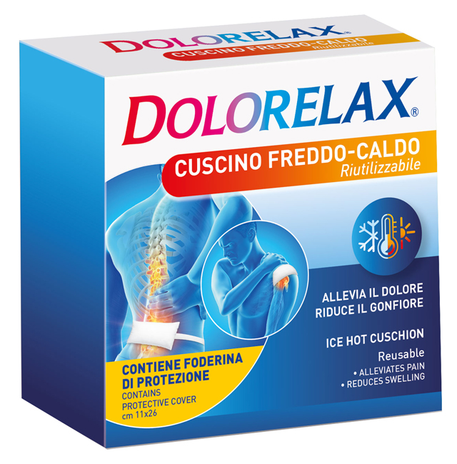 DOLORELAX ICE HOT CUSCINO RIUTILIZZABILE 11X26 CM 2 PEZZI - goldeneffe.it