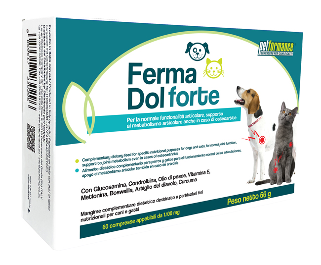 PETFORMANCE FERMA DOL FORTE 60 COMPRESSE - goldeneffe.it