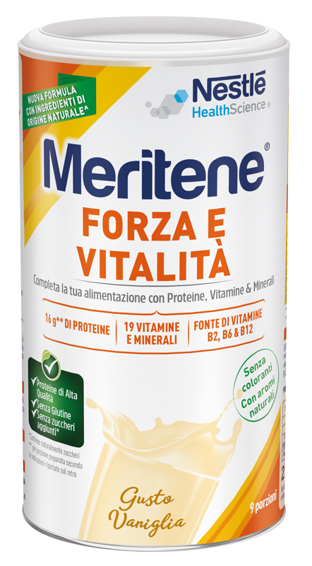 MERITENE FORZA E VITALITA' VANIGLIA 270 G - goldeneffe.it