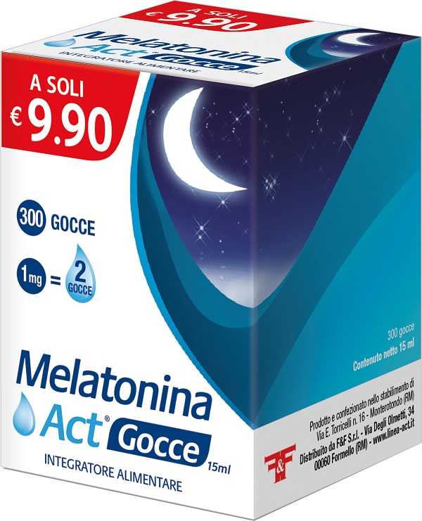 MELATONINA ACT GOCCE 15 ML - goldeneffe.it