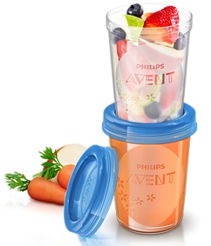 AVENT VASETTI VIA COPERCHIO 240 ML 5 PEZZI - goldeneffe.it