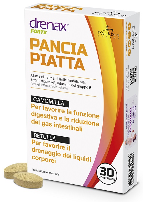 DRENAX FORTE PANCIA PIATTA 30 COMPRESSE - goldeneffe.it