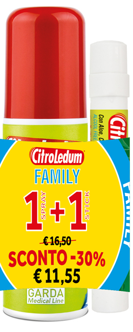 CITROLEDUM FAMILY KIT SPRAY 75 ML + STICK 10 ML - goldeneffe.it