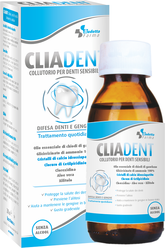 CLIADENT COLLUTORIO DENTI SENSIBILI 200 ML - goldeneffe.it